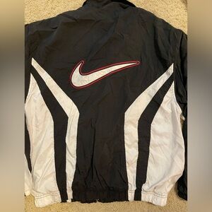 Vintage NIKE Black/ Red/ White color block jacket